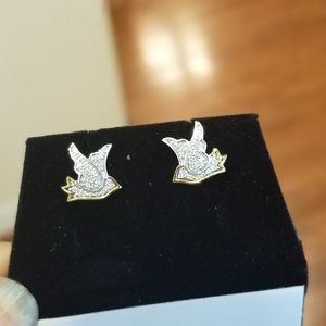 Jewelry - 0.25 ct Genuine Diamond Bird Earrings 10kt Jewelry - 0.25 ct Genuine Diamond Bird Earrings 10kt